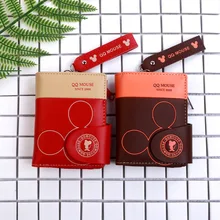 Disney мультфильм Микки Маус сумка кошелек пу монета сложить женский милый кошелек пакет леди карты скраб кошелек держатель клатч для карт