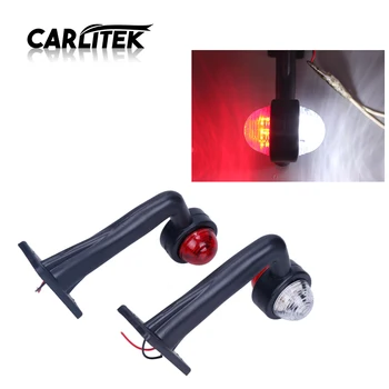 

CARLitek Led Light Side Marker Elbow Rubber Lamp for Trailer Truck Van Lorry Boat Motor Red White Indicator Lights