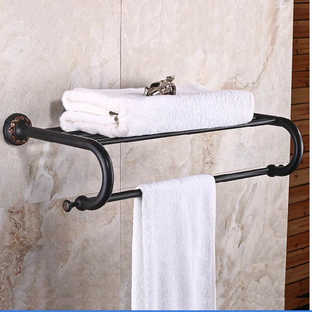 Whole And Retail Luxury Flower Carved Oil Rubbed Bronze Wall Whole And Retail Luxury Flower Carved Oil Rubbed Bronze Wall Mounted Shelf Towel Rack Holder Clothes
