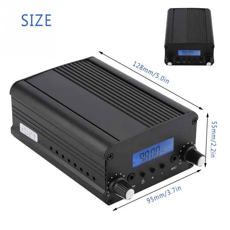 

Transmitter 7W Stereo FM transmitter Broadcast Radio Station for campuses communities