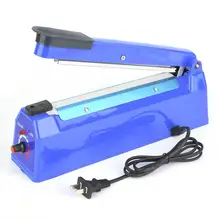 Регулируемый таймер термоуплотнительная машина ручной синий Термоупаковщик пищевая упаковка упаковочная машина 200 мм CN Plug 220V