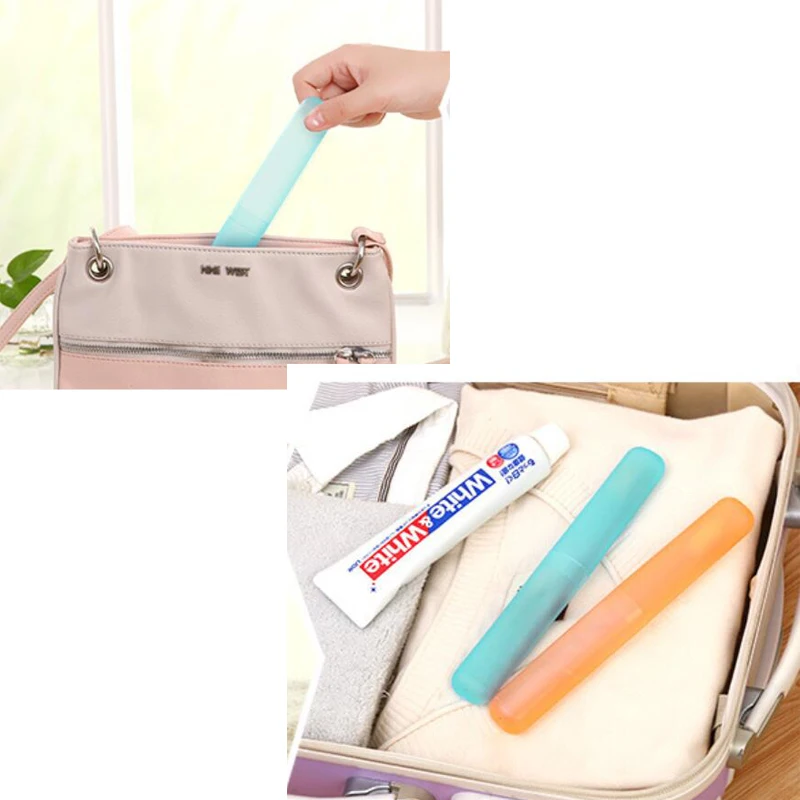 

Toothbrush Box Travel Portable Washing Toothbrush Box Toothbrush Set Box Breathable Toothbrush Protection Boxes Easy To Carry