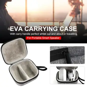 

Case For Google Home Mini EVA Carrying Hard Travel Shock-proof Protector Double Zip Cover for Portable Bluetooth Smart Speaker
