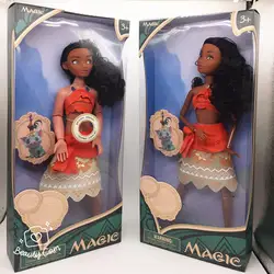 Горячая мультфильм Моана Фигурки игрушки куклы с музыкой и светом Мауи оружие Свет Звук сабля рыболовный крючок для мальчиков девушки