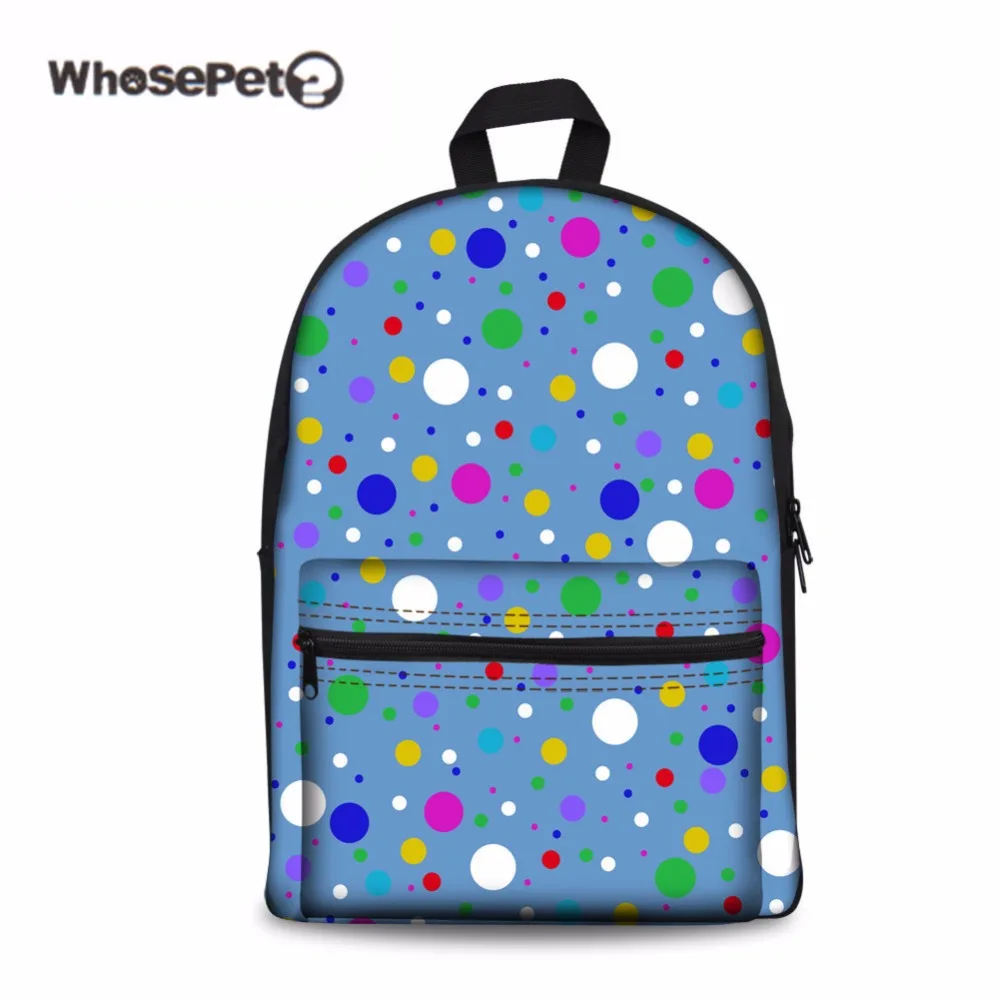 WHOSEPET в горошек холст школьные ранцы для подростков обувь девочек Kpop Back Pack стильный школьный для женщин Путешествия звезды рюкзак подростк