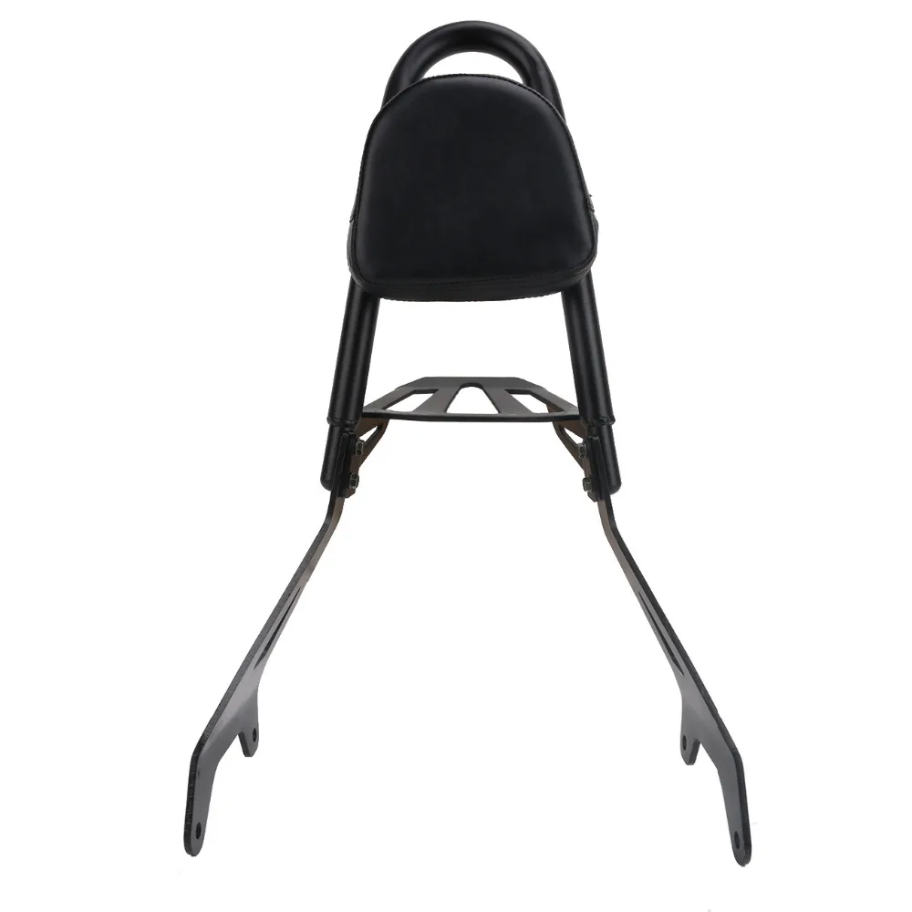 

KOLEROADER Black Detachable Motorcycle Sissy Bar Backrest Rear Luggage Rack for Yamaha Star Bolt XVS950 XV950 2014-2017 MBJ127