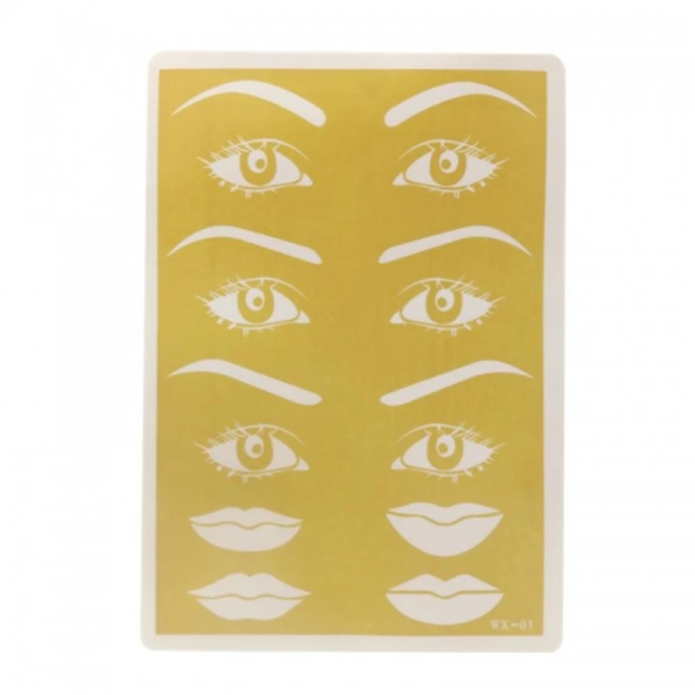 

1pcs Tattoo Practice False Skin Cosmetic Permanent Makeup Eyebrow Eye Lips Tattooing Practice Fake Skin Set For Beginners