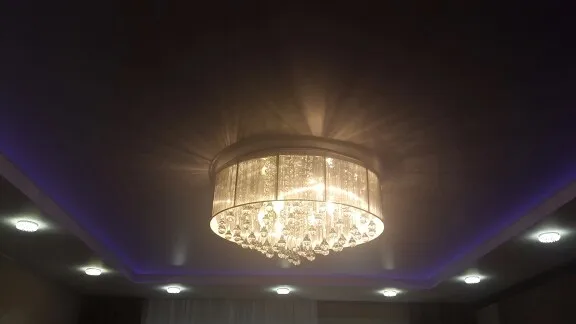 Современная хрустальная люстра K9 хрустальные люстры De Cristal светильник черно-белая люстра из ткани для гостиной спальни лампа