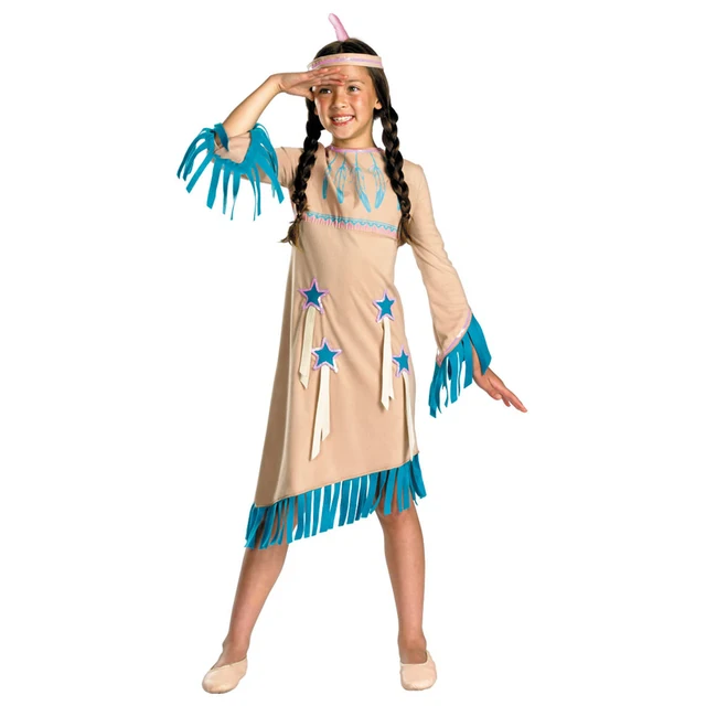 Native American Princess Indian Girl Historical Costume Good For