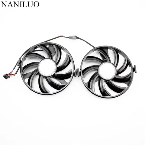 GPU VGA Cooler FY09010H12LPB FDC10H12S9-C Cooling Fan For Radeon XFX R9 380 X R7 350 360 370 Grahics Card As Replacement