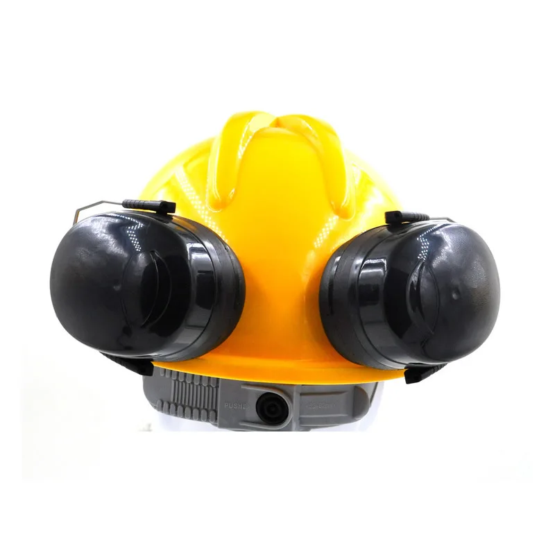 Bouchons Casque Antibruit Noir/Rouge - Protection Auditive Travail