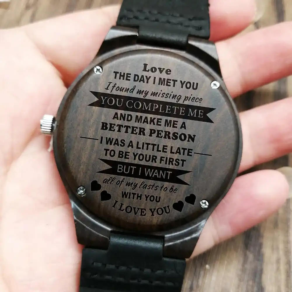 engraving ideas for husband watch