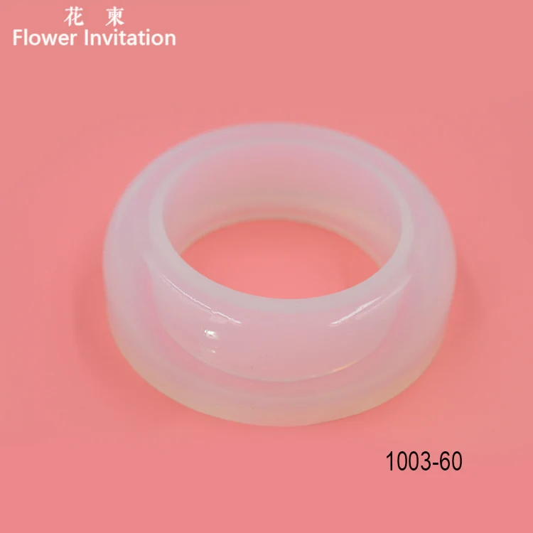 Цветок приглашение Форма для браслета md1003_прозрачный Силиконовый круглый браслет Плесень Для смолы настоящий цветок DIY Плесень - Цвет: diameter 60mm mold