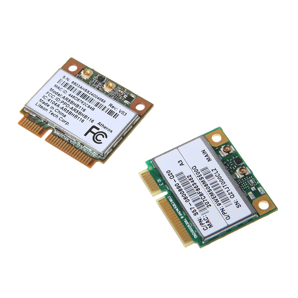 Atheros AR9832 AR5BHB116 2,4/5 ГГц одночиповый 300 Мбит/с 802.11n MINI PCI-E беспроводная карта wifi WLAN Внутренняя сетевая карта