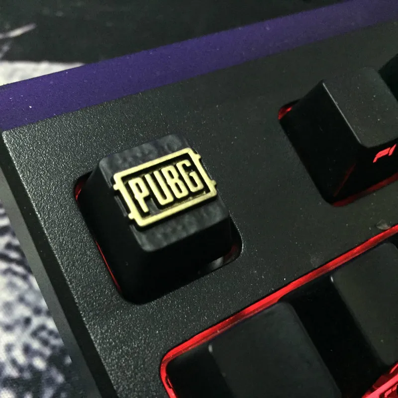 

R4 Backlight Keycap PUBG Alloy Metal Key Gaming keyboard Cap For Cherry MX Switches Mechanical Keyboard Metal Keycaps