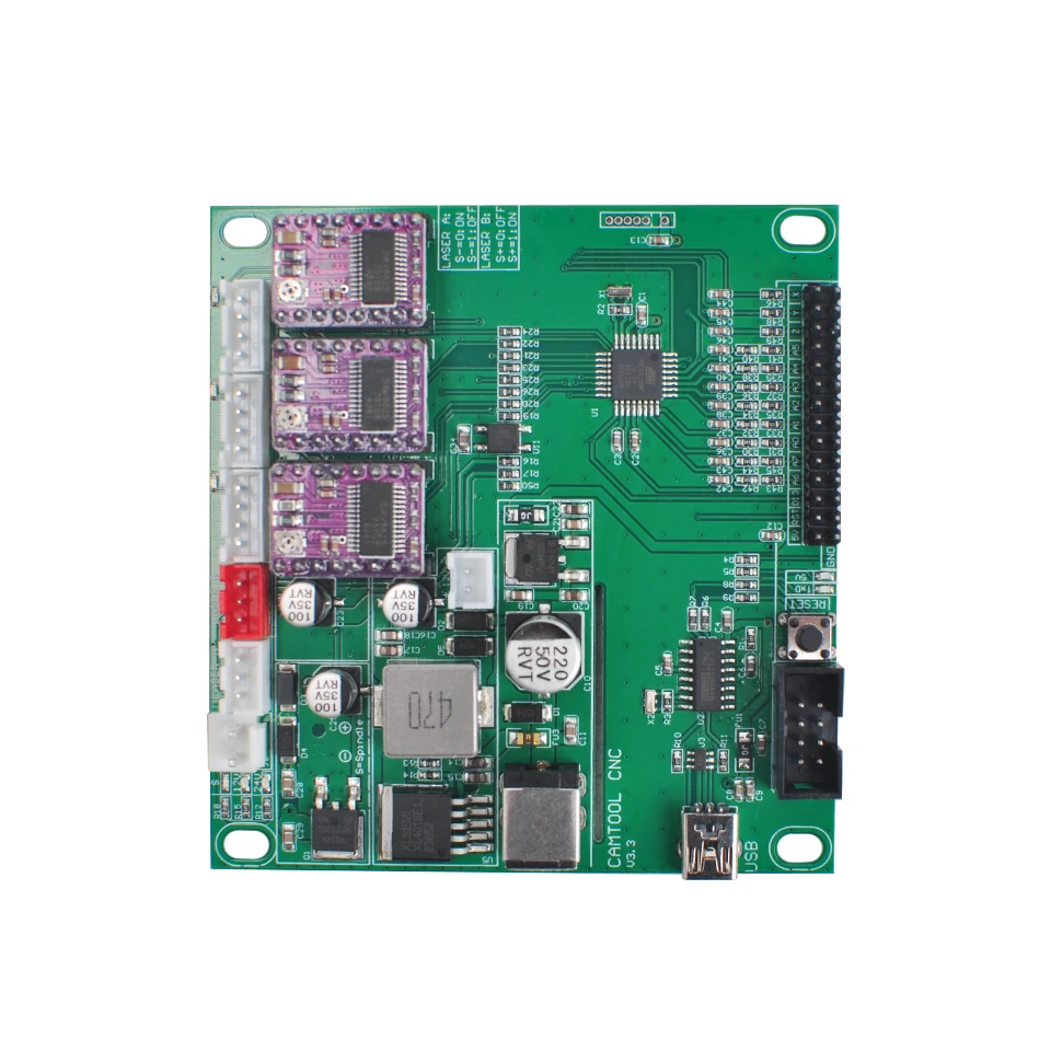 Новые 3-axis CNC Управление; соединение 300 Вт шпиндель двойной ось Y USB лазерная гравировка машины доска GRBL Управление для 3018 1610 2418 гравировальный станок