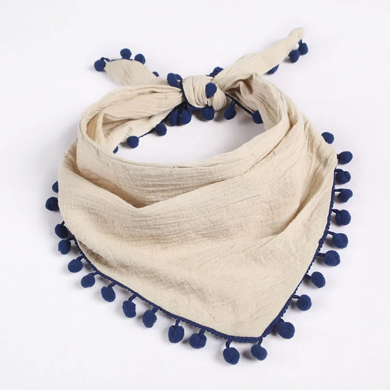 Cotton Triangle Scarves Child Baby Kids Soft Children's Cotton Scarf Spring Boys and Girls Small