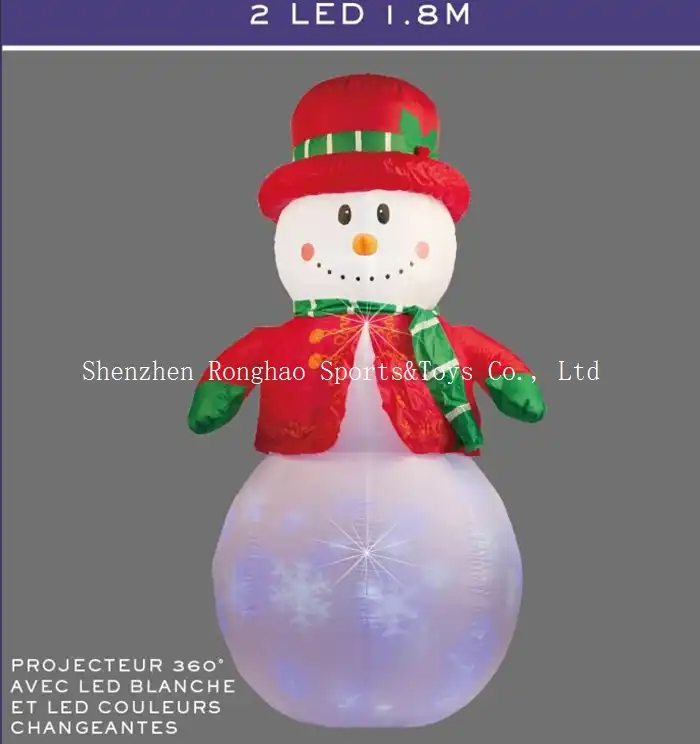 Christmas Airn Inflatable 6 Snowman Illuminated Led Lighted Christmas Airn Inflatable 6