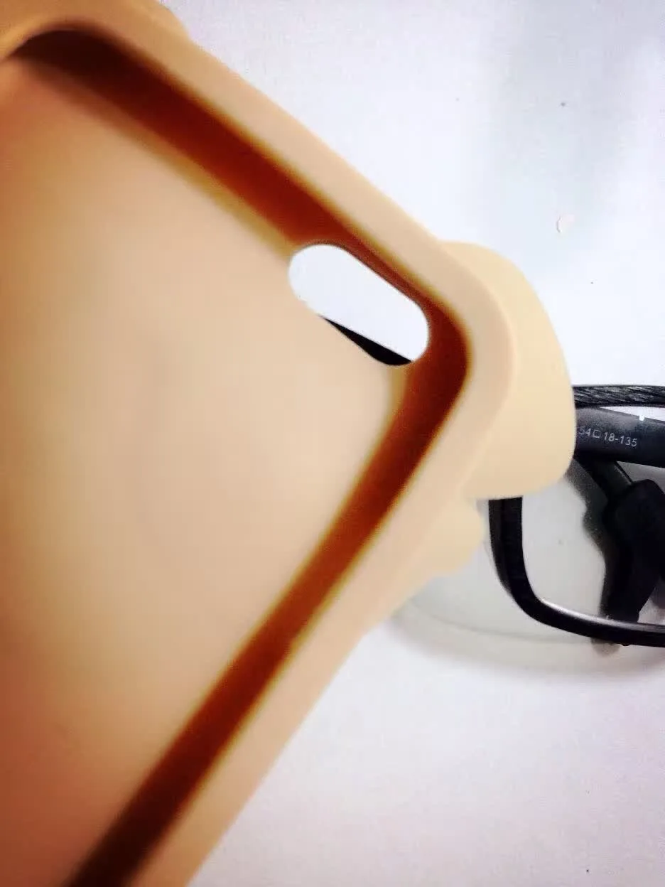 Симпатичные 3D силиконовые очки Мопс Собака задняя крышка чехол для iPhone 6 6s 6plus 4,7 ''5. 5'' резиновый мягкий защитный чехол