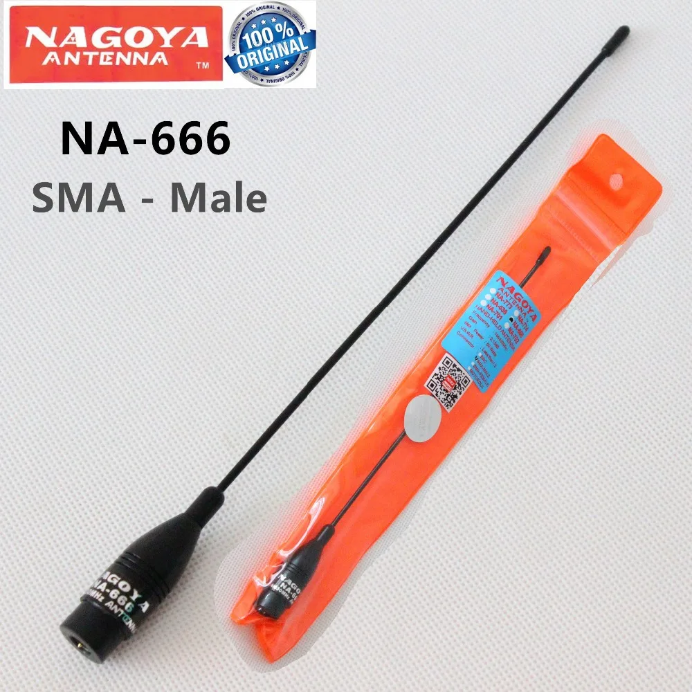 imágenes para 100% Original Nagoya antena NA-666 SMA macho VHF / UHF de doble banda antena para Radio de dos vías UV-3R PX-2R TH-UV3R UV-985 ZT-2R KG-UV6D imágenes para 100% Original Nagoya antena NA-666 SMA macho VHF / UHF de doble banda antena para Radio de dos vías UV-3R PX-2R TH-UV3R UV-985 ZT-2R KG-UV6D