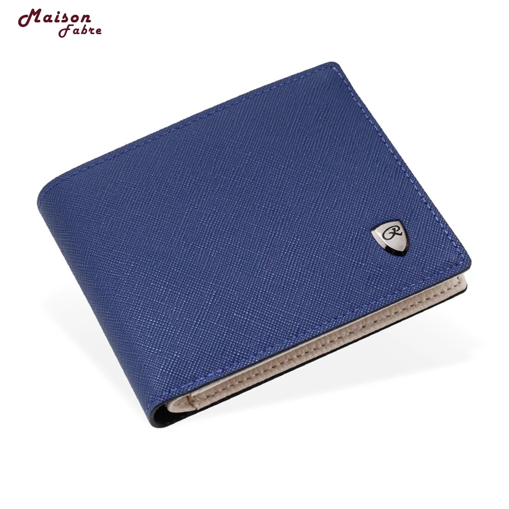 

Maison Fabre Wallet Men Fashion Solid Color Cross Pattern Open Multi Card Position wallet PU leather Dropshipping