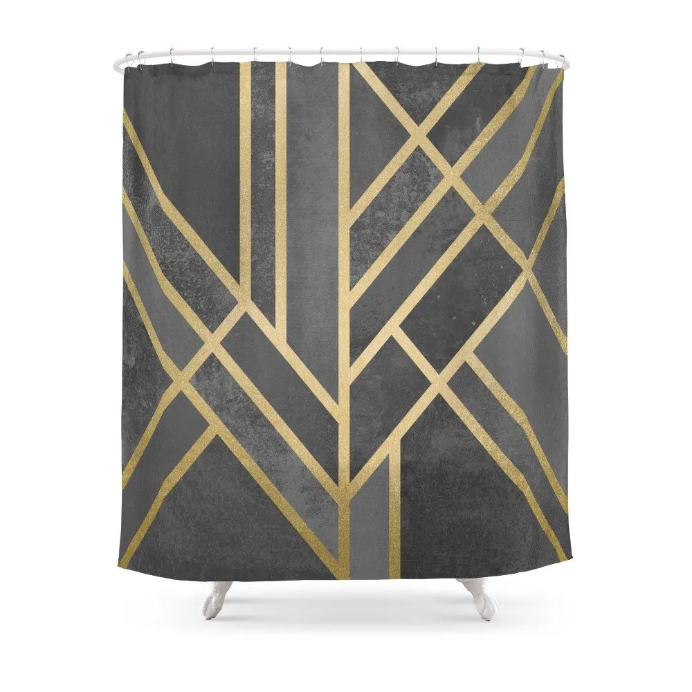 Art Deco Geometry 1 Shower Curtainin Shower Curtains from Home