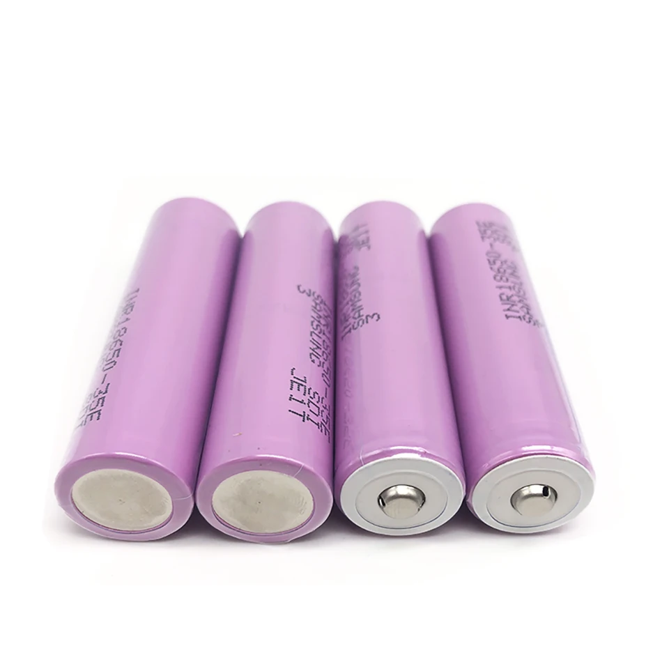 Inr18650 35e для samsung 18650 3500mAh 10A разрядка INR18650 35E 18650 литий-ионная аккумуляторная батарея 3,7 v с заостренным носком