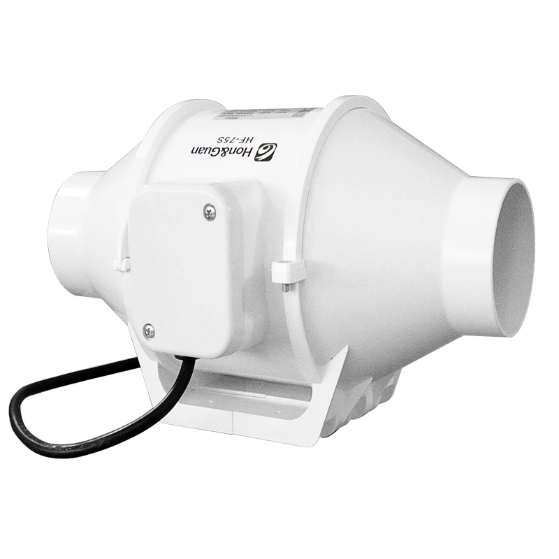 3 inch inline booster fan plastic waterproof ventilation pipe exhaust