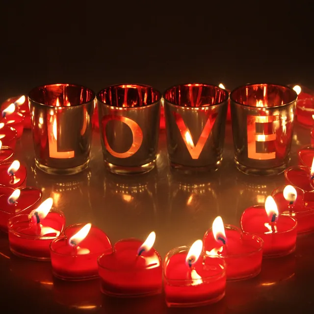 Valentine deal dinner 2015 New Rose Love Smokeless Candle Romantic Candlelight Dinner