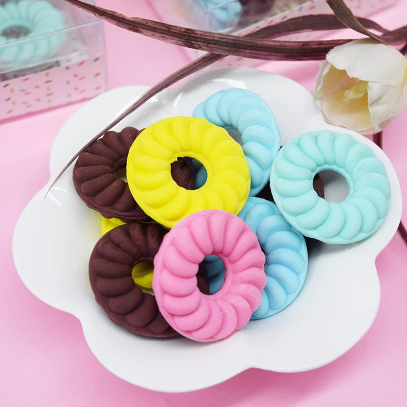 3 шт./лот резиновая colorAdorable моделирование сладкий Пончик ластик творческий литья студент подарок канцелярские Kawaii для детей
