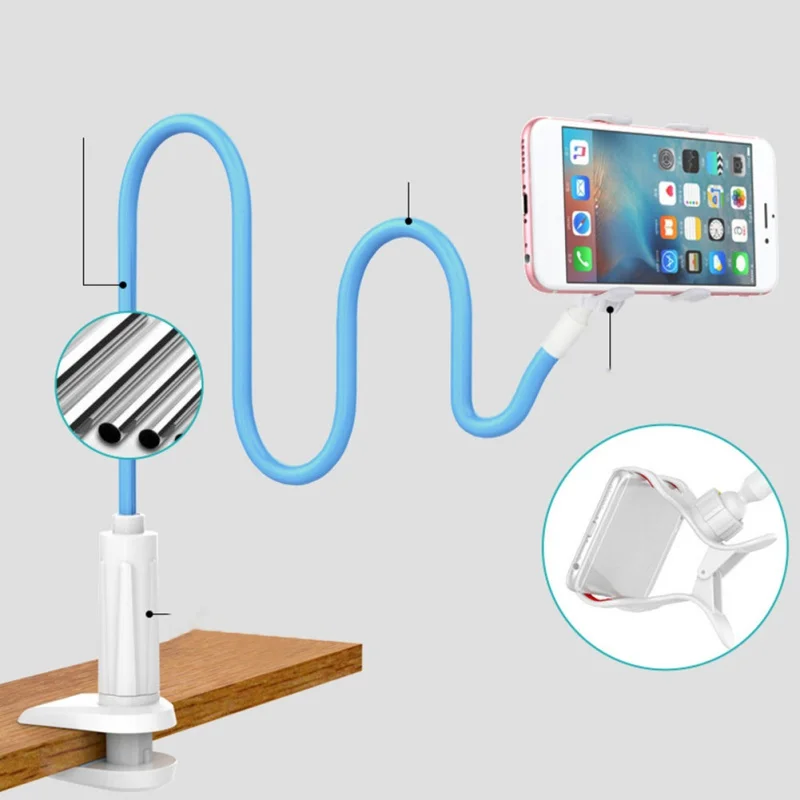 

Universal Mobile Phone Holder Portable Long Arm Lazy Mount Bracket Stand 360 Degree Flexible Rotate Stander for Desk Bed