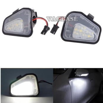 

Pair 18-SMD LED Puddle Lights Welcome lamps For Volkswagen Passat B7 Passat CC Scirocco MK3 2009 2017 under side mirror light