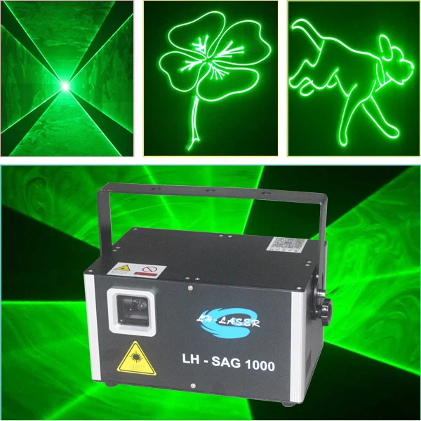 ILDA+SD Card Display 110V 240V Green Meteor Stage Lighting Mini Laser Projector for Party DJ | Лампы и освещение