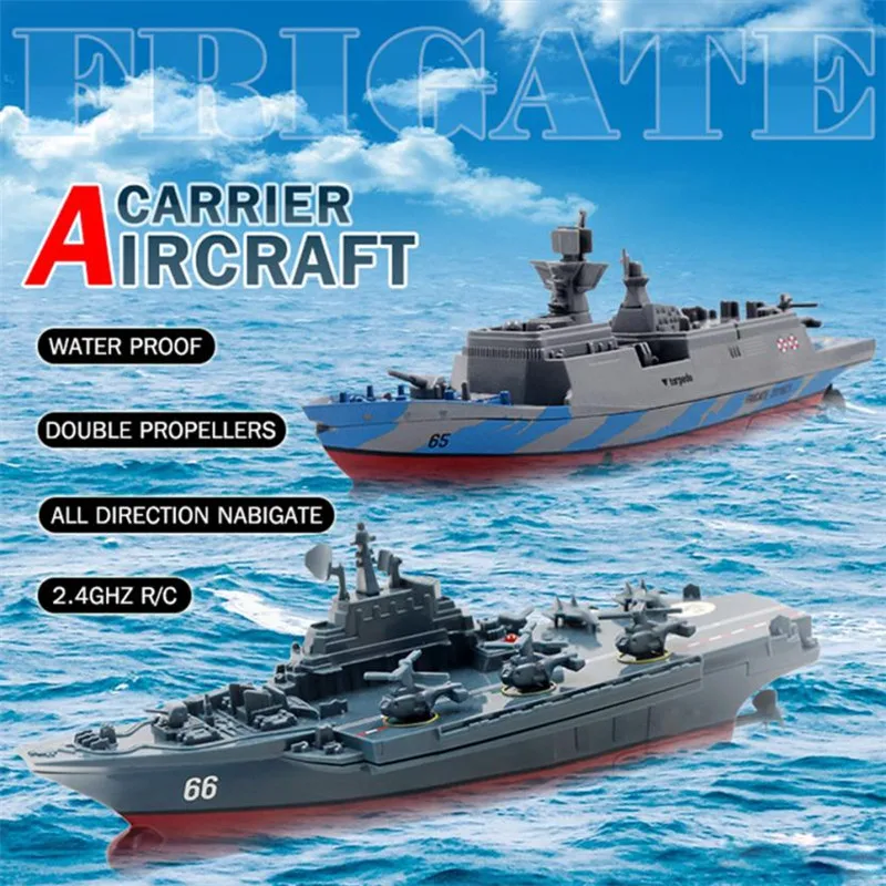 Remote Control Challenger Aircraft Carrier RC Boat Warship Battleship