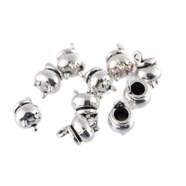 

10pcs Tibetan Silver bead charms Chinese Incense burner Fit for Bracelet Necklace making 0.8*0.9cm
