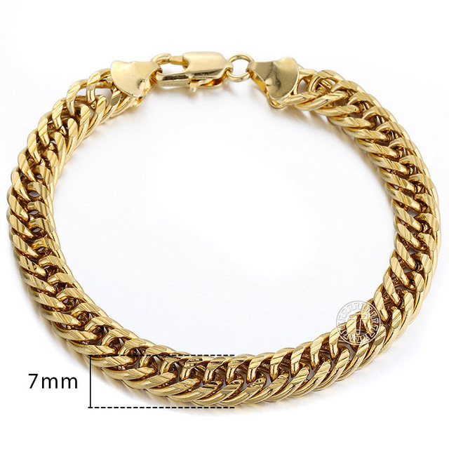 Gold Filled Bracelets For Women Men Twisted Curb Snail Rolo Wheat Box Link Chains Bracelet Wholesale 15 styles GBB2A
