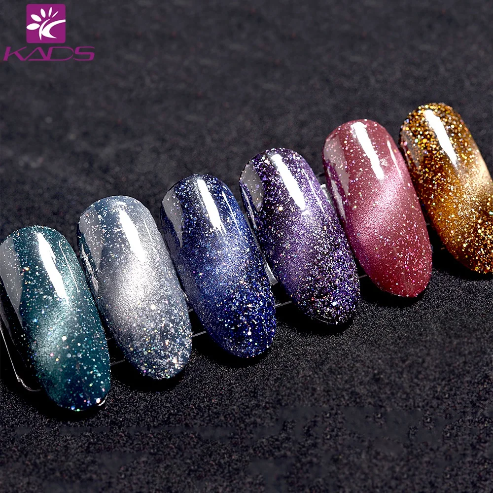 

KADS 9.5ml Cat Eye UV Gel Nail Polish Nail Art Gel Soak Off Polish Starry Nails Gel Lacquer Manicure Pedicure Gel Varnish