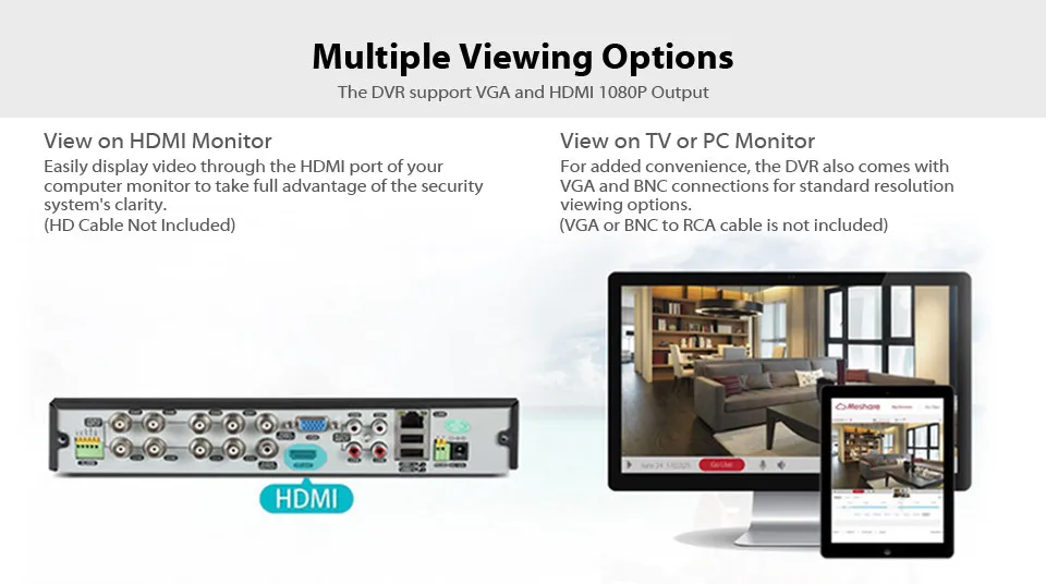 HDMI and VGA