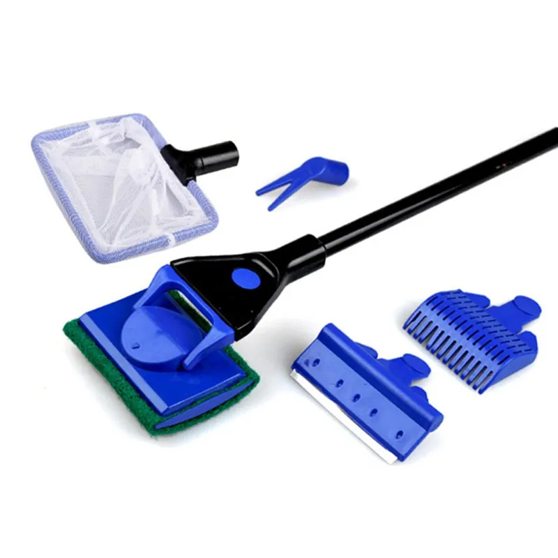 5 in 1 Aquarium Cleaning Tools Aquarium Tank Clean Set Fish Net Gravel