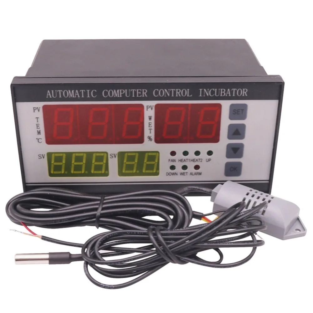 

2 sets Automation Controller Temperature Humidity Sensor XM-18 Incubator Parts Digital Display Temperature And Humidity