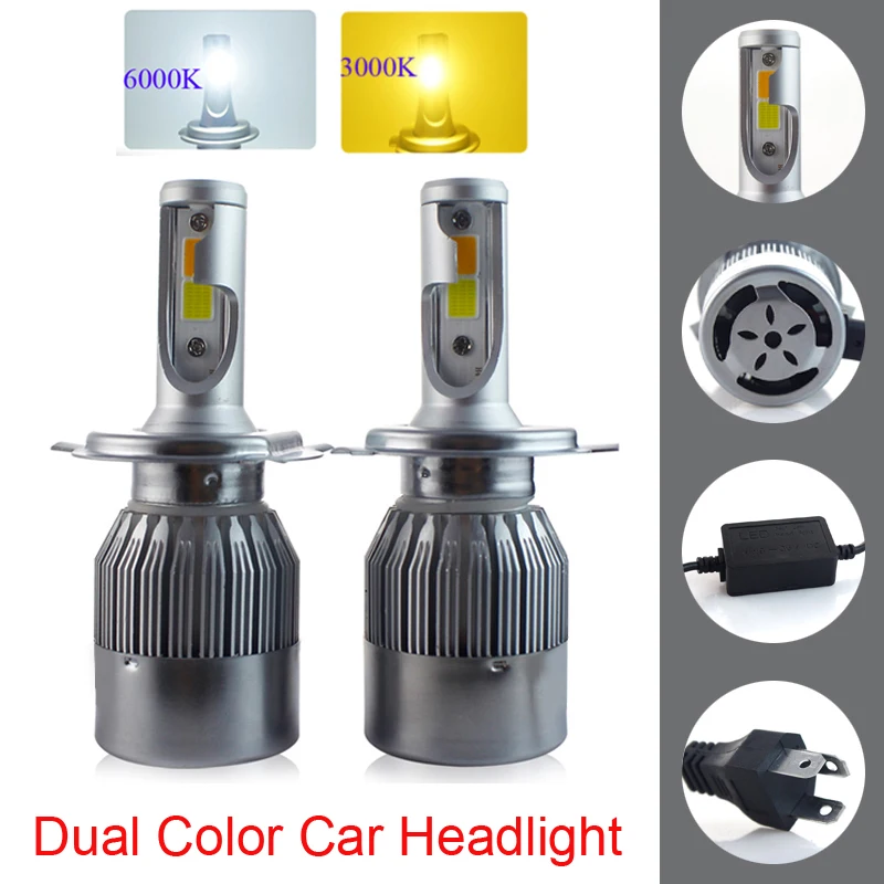 

Auto Bulbs LED H7 H4 H11 H1 9005 9006 HB2 HB3 HB4 LED Car Headlights 72W 8000Lm DC12V 3000k 6000k Car Styling Source