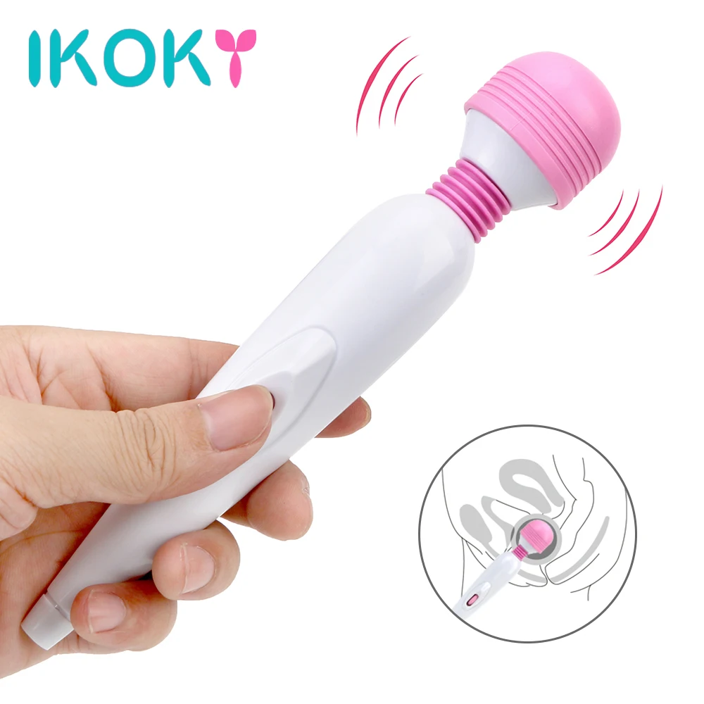 Вибраторы IKOKY AV мощная волшебная палочка USB зарядка массажер для точки G