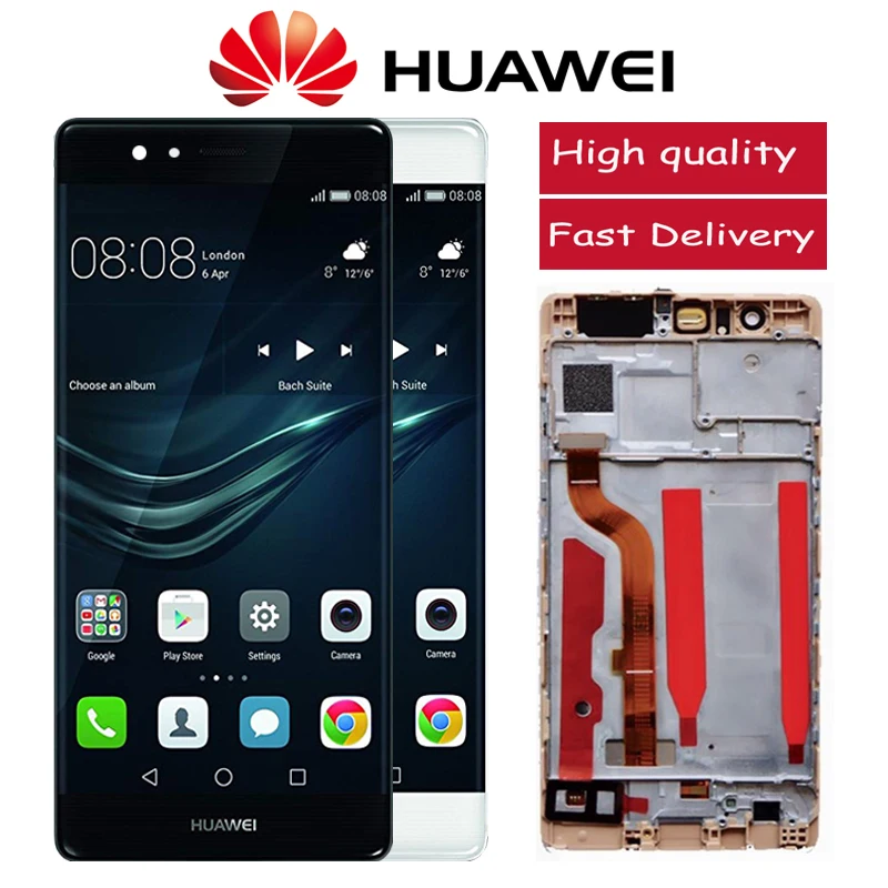 

5.2'' Original IPS LCD For Huawei P9 EVA-L09 EVA-L19 Display With Touch Screen Digitizer Assembly Replacement Parts With Frame
