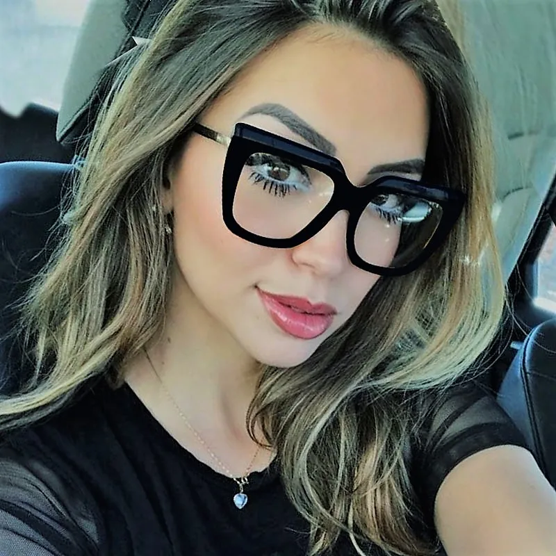 

Cat Eye Square Glasses Frames Men Women Optical Fashion Computer Glasses 45676