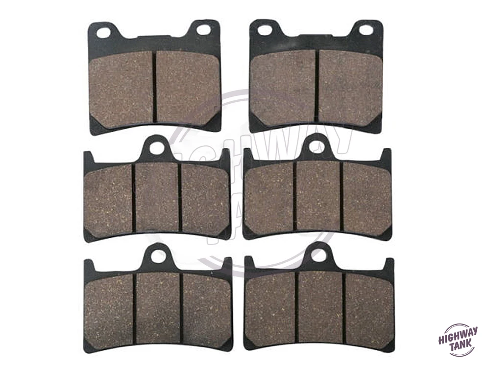 

6 Pcs New Motorcycle Front Rear Disc Brake Pads Brake Disks case for YAMAHA XJR 1300 XJR1300 SP 1999 2000 2001