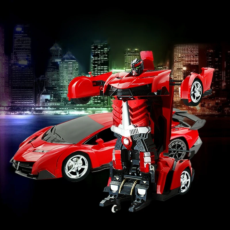 

Sports Car Transformation Robots Remote Control Deformation RC Kids Toys Giftsfree shipping