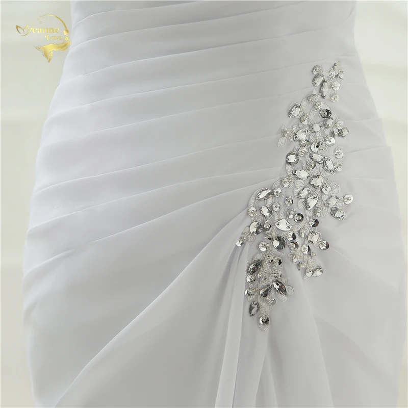 Новое поступление Vestido De Noiva Robe De Mariage свадебное платье-Русалка труба шифон Свадебные платья размера плюс YN 9532