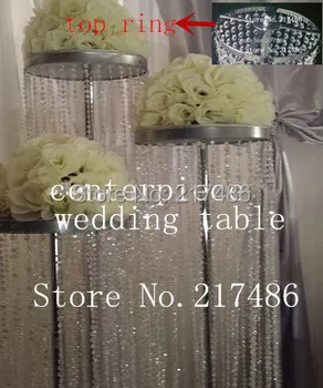 

free shipping , 10 pieces one lot ,table top chandelier centerpieces for weddingsflower stand centerpiececs for table