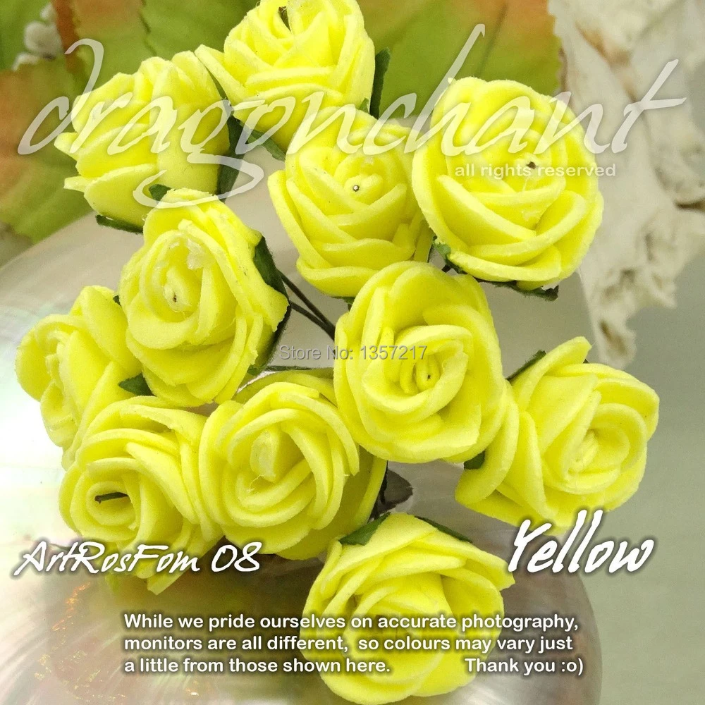 Gratis Pengiriman Padat Warna Kuning Ukuran 20mm Kepala Pe Naik Busa Bunga Bouquet Scrapbooking Buatan Bunga Mawar 144 Pcs Lot Scrapbook Sale Scrapbooking Australiascrapbooking Lot Aliexpress
