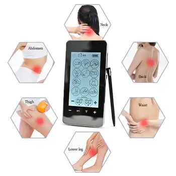 FDA 2 channel LED Screen smart health EMS TENS Unit electronic acupuncture Massager 12 mode ElectroTherapy device pulse massager